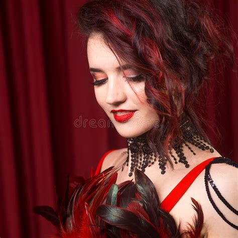 536 Sexy Girl Long Hair Black Lingerie Red Stock Photos Free Royalty Free Stock Photos From