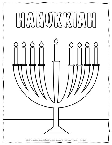 Coloring Pages For Hanukkah