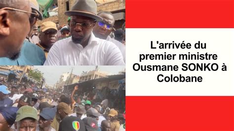 L arrivée du premier ministre Ousmane SONKO à Colobane YouTube