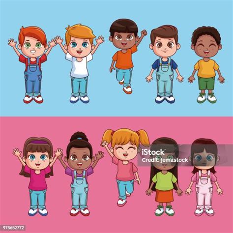 kartun anakanak lucu ilustrasi stok  gambar  anak