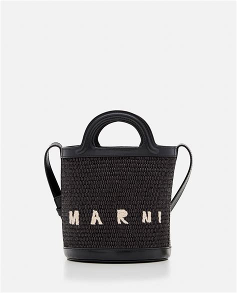 Mini Tropicalia Raffia Bucket Bag For Women Marni Sale Biffi