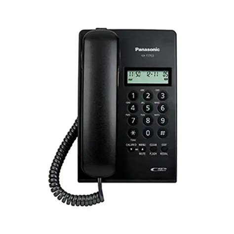 Panasonic Corded Phone Kx T X B With Caller Id Black Smart Security