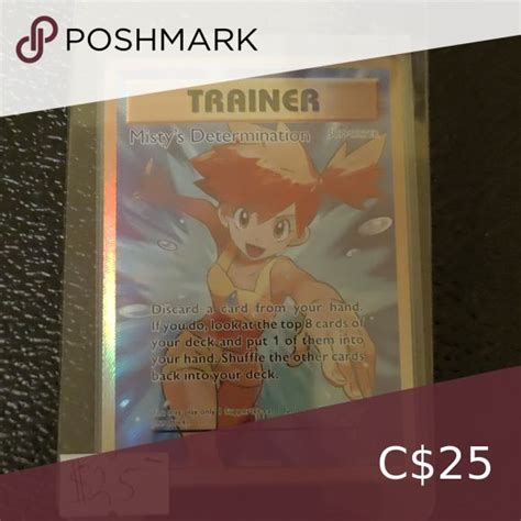 Pokemon Trainer Misty Full Art Holo In Pokemon Trainer Pokemon