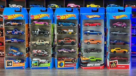 Unboxing Hot Wheels 5 Packs Youtube