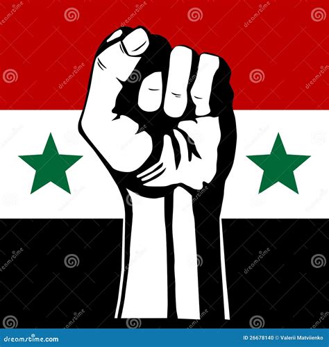 The Syrian Flag Stock Vector Illustration Of Abstract 26678140