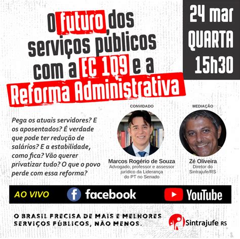 Live O Futuro Dos Serviços Públicos Com A Ec 109 E A Reforma