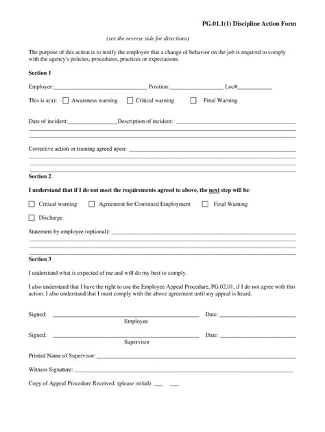 Shrm Disciplinary Action Form Fill Out Sign Online Dochub