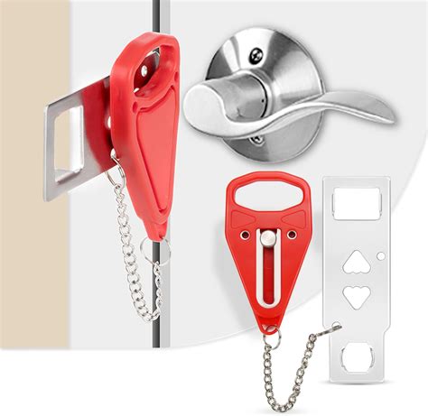 2 Pcs Portable Door Lock Travel Security Door Lock Door Safety Locks