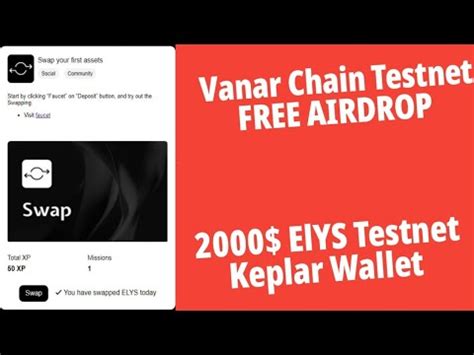 Vanar Chain Testnet Free Airdrop Elys Testnet Keplar Wallet