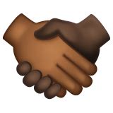 Handshake Medium Dark Skin Tone Dark Skin Tone Emoji