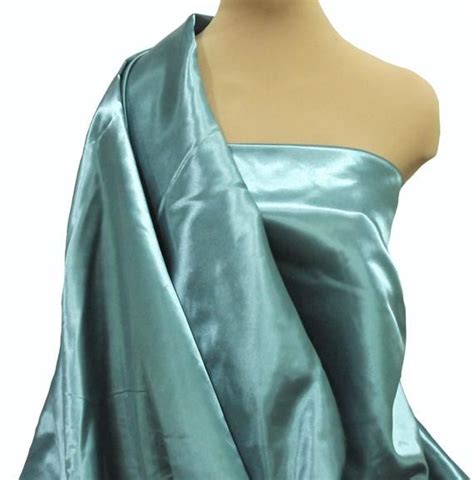 Shiny Satin Fabric 60 TEAL GREEN 645 100 Polyester Bridal Formal