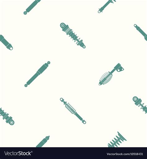 Seamless pattern with shock absorber Royalty Free Vector