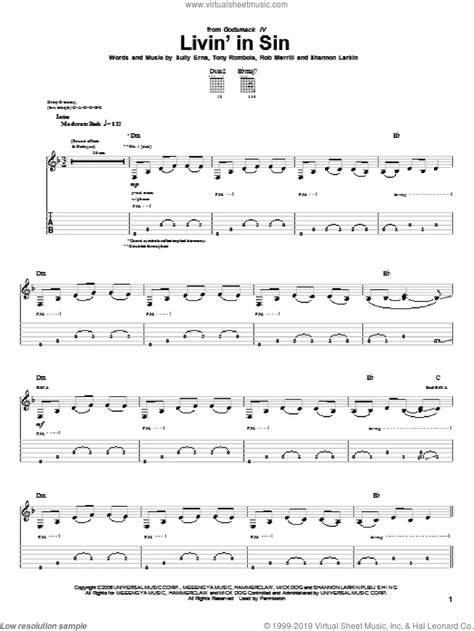 Godsmack Sheet Music To Download And Print