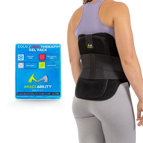 Braceability Lso Back Brace Heatice Pack Bundle