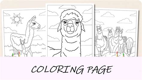22 PÁginas Para Colorir De Lhama Colorindo PÁginas