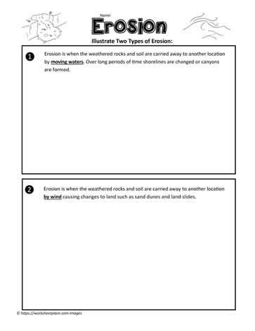 Printable Erosion Worksheets