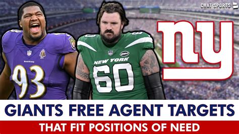 New Giants Free Agent Targets Players That Fill Positions Of Need