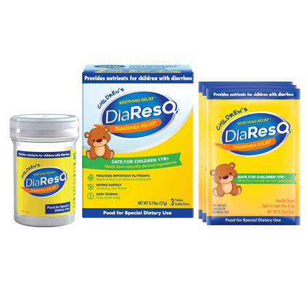 Childrens DiaResQ Soothing Relief Fast Diarrhea Relief for Kids 3 ...