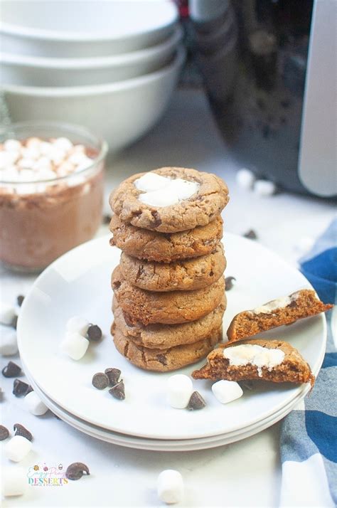 Hot Cocoa Cookies In The Air Fryer Eazy Peazy Desserts