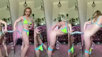 Watch Abby Lynn Riding Wall Mounted Dildo On Mirror Fansly Leak For Free
