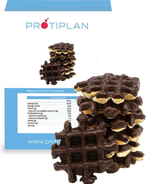 Protiplan Belgische Wafels Chocolade X Gram Eiwitrepen