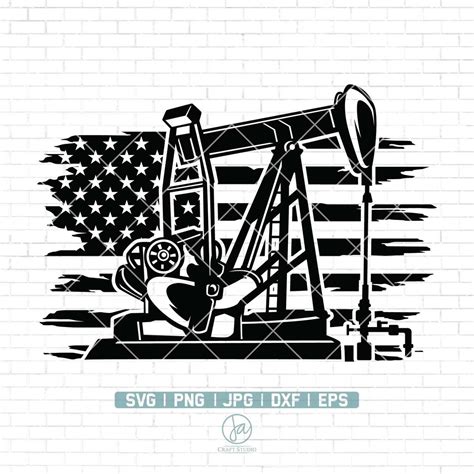 Us Oil Rig Svg Oil Drilling Svg Oil Derrick Svg Oil Field Svg Oil Pump