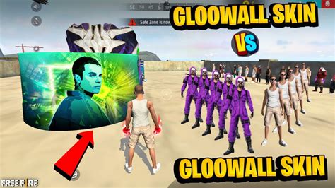 Free Fire Gloowall Skin Fight On Factory Roof 1 Vs 1 Gloowall Skin