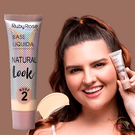 Base Natural Look Ruby Rose Cor Nude E Matte Shopee Brasil