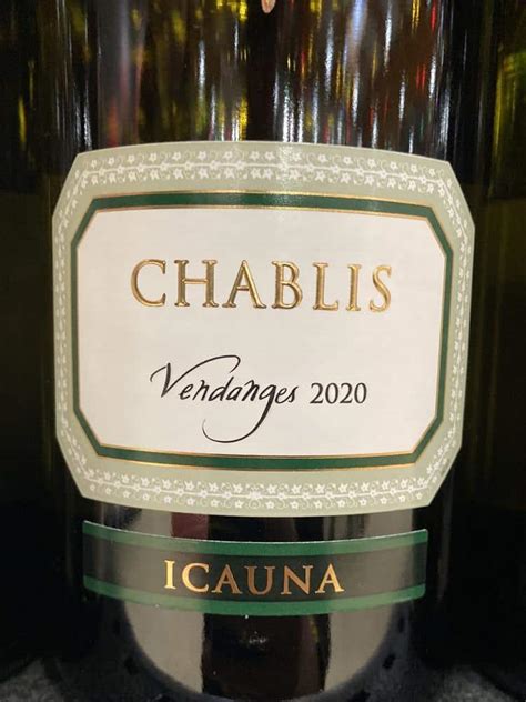 Icauna Blanc Aoc Chablis De Union Des Viticulteurs De Chablis