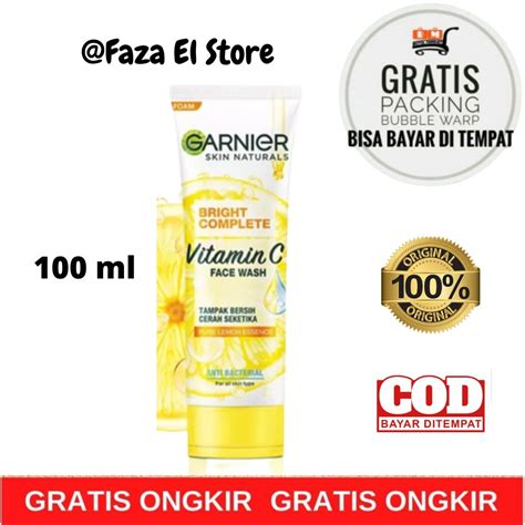 Sabun Cuci Muka Garnier Light Complete White Speed Foam 100 Ml Lazada