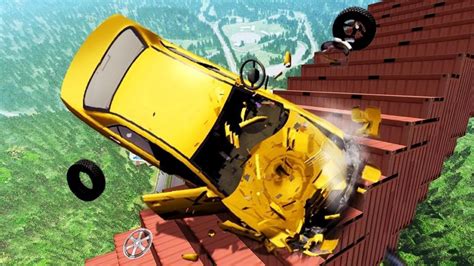 Beamng Drive Game Car Crash Video Beamng Drive Car Chase Big Ramp Jumps