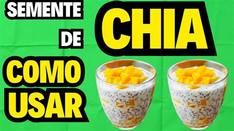 Benef Cios Da Semente De Chia Para A Sa De E Emagrecer Receita