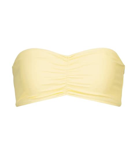 Buy Jade Swim Ava Bandeau Bikini Top Yellow At 30 Off Editorialist