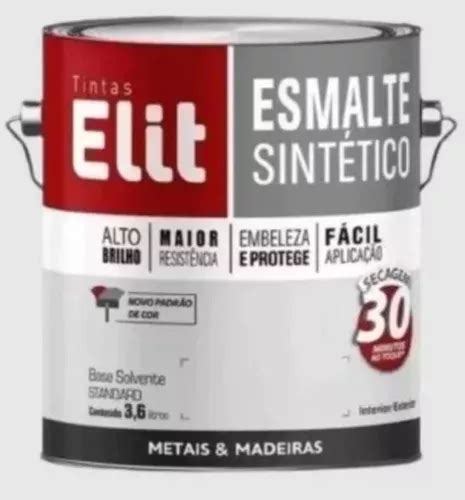 Tinta Esm Sintético Amarelo Ouro Brilhante 3 6l Elit MercadoLivre