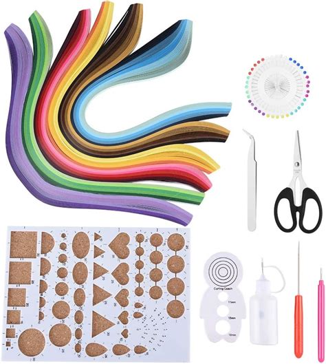 Amazon De Mehrfarbiges Papier Quilling Streifen Set Quilling