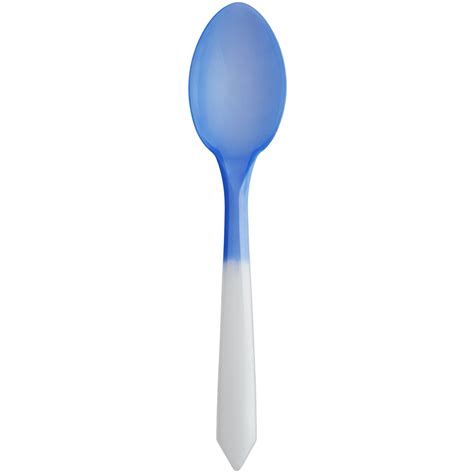 Pearl To Blue Color Changing Dessert Spoon 100pack