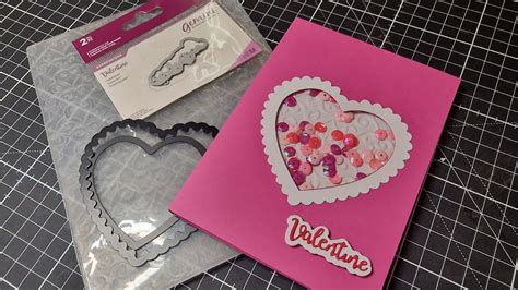 Create A Beautiful Easy Valentine Shaker Card Youtube