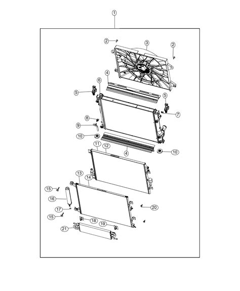 Dodge Challenger Fan Module Radiator Cooling [hellcat Widebody Adapt Components] 05181995ab