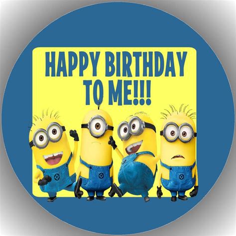 Fondant Tortenaufleger Tortenbild Geburtstag Minions S Amazon De