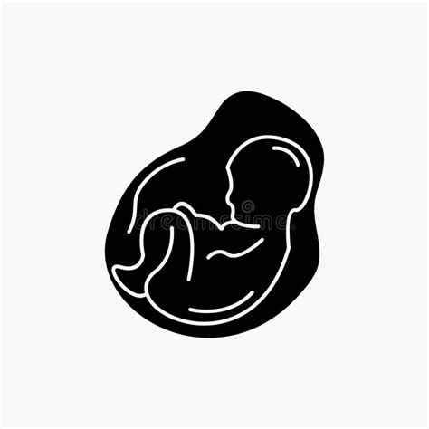 Beb Embarazo Embarazada Obstetricia Icono Del Glyph Del Feto