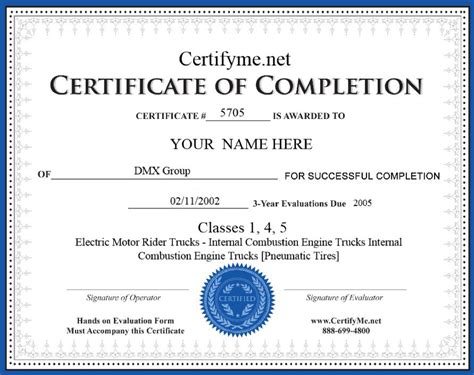 Printable Forklift Certificate Template Pdf Printable Templates