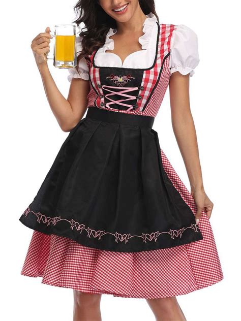 Damen Midi Dirndl Trachtenkleid Dirndlbluse Kaufland De