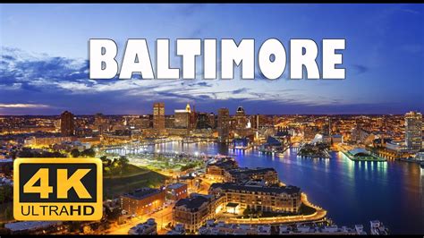 Baltimore Maryland USA 4K Drone Footage ALL In 4K GlobalGetaways