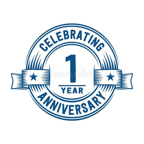First Anniversary Logo Stock Illustrations 1807 First Anniversary