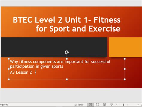 Btec Sport Unit 1 Components Of Fitness Teaching Resources