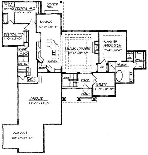 Ranch Style Open Floor Plans With Basement Room Schemes For