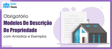 Modelos indispensáveis de descrição de propriedade amostras e exemplos