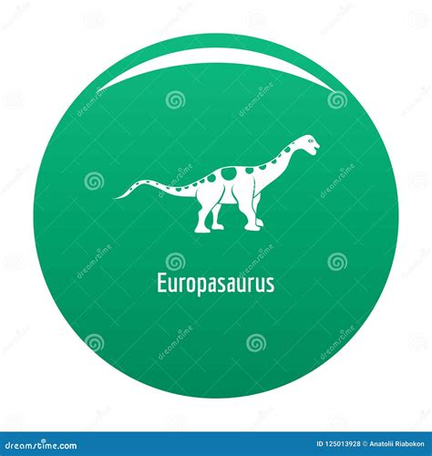 Europasaurus icon green stock illustration. Illustration of lizard ...