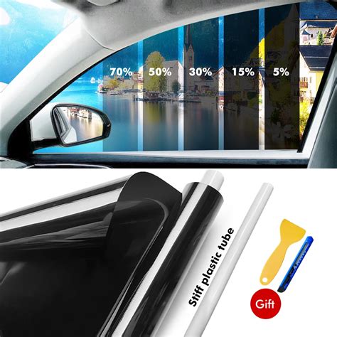 300cmx50cm Black Car VLT Window Foils Tint Film Auto Home Decorate