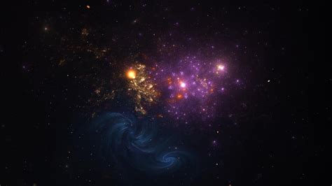 Galáxia Espaço Fundo Universo Céu Mágico Nebulosa Noite Roxo Cosmos